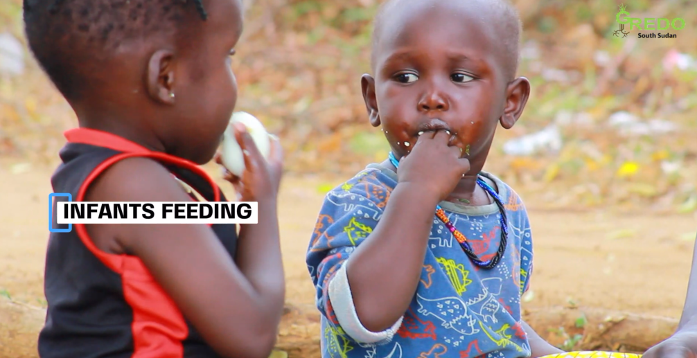Children Feeding during a GREDO Nutrition Outreach